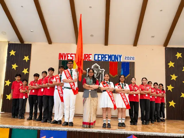 Campbell House (red) at the Investiture Ceremony, Delhi Public School Chhindwara