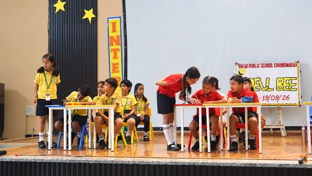 House teams at the inter-house quiz, Delhi Public School Chhindwara