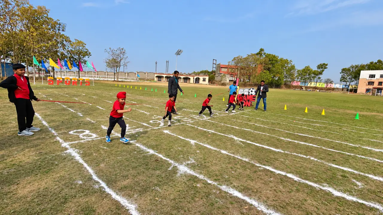 Sports Day races at Delhi Public School Chhindwara