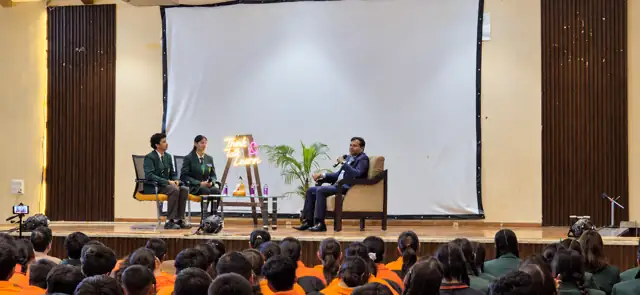 A guest talk show for students at Delhi Public School Chhindwara